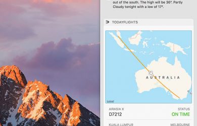 TodayFlights - 在 macOS 通知中心的追踪航班状态 7