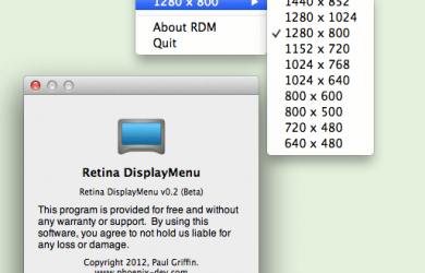 [Mac]Retina DisplayMenu - 开启视网膜屏幕 2880×1800 分辨率 3