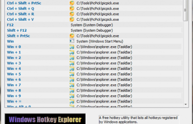 Windows Hotkey Explorer - 显示当前已被占用的快捷键 36