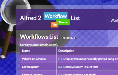 Alfred 2 Workflow List - Alfred 2 插件分享[Mac] 18