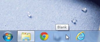 Blank.exe - 给任务栏加一个透明按钮，充当占位符 1
