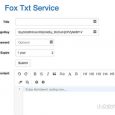 Fox Txt Service - 免费、简洁、有点丑的「在线临时文本分享」工具 5