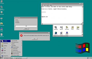 在 23 周年之际，有人把 Windows 95 打包成软件了 [Win/macOS/Linux] 6