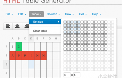 Tables Generator - 在线生成 LaTeX、HTML、Markdown 表格 32