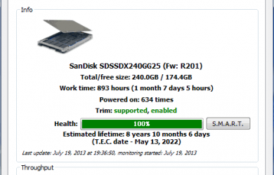 SSD Life Free - 检测 SSD 硬盘健康状态/寿命 9