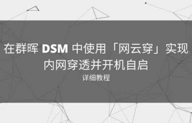 在群晖 DSM 中使用「网云穿」实现内网穿透并开机自启[教程] 4