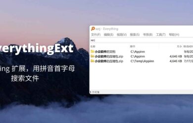 IbEverythingExt - Everything 拼音搜索扩展，终于可以用拼音首字母搜索中文文件名了 3