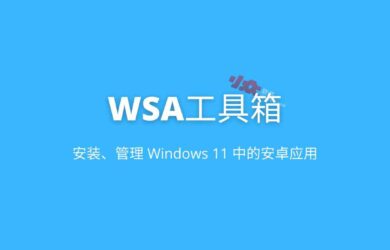 WSA工具箱 - 安装、管理 Windows 11 中的安卓应用 1
