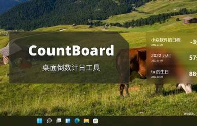 CountBoard - 桌面日程倒数计日工具[Windows] 1