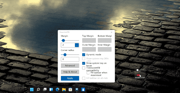 RoundedTB - 分段显示 Windows 11 任务栏，让它像 Mac 2