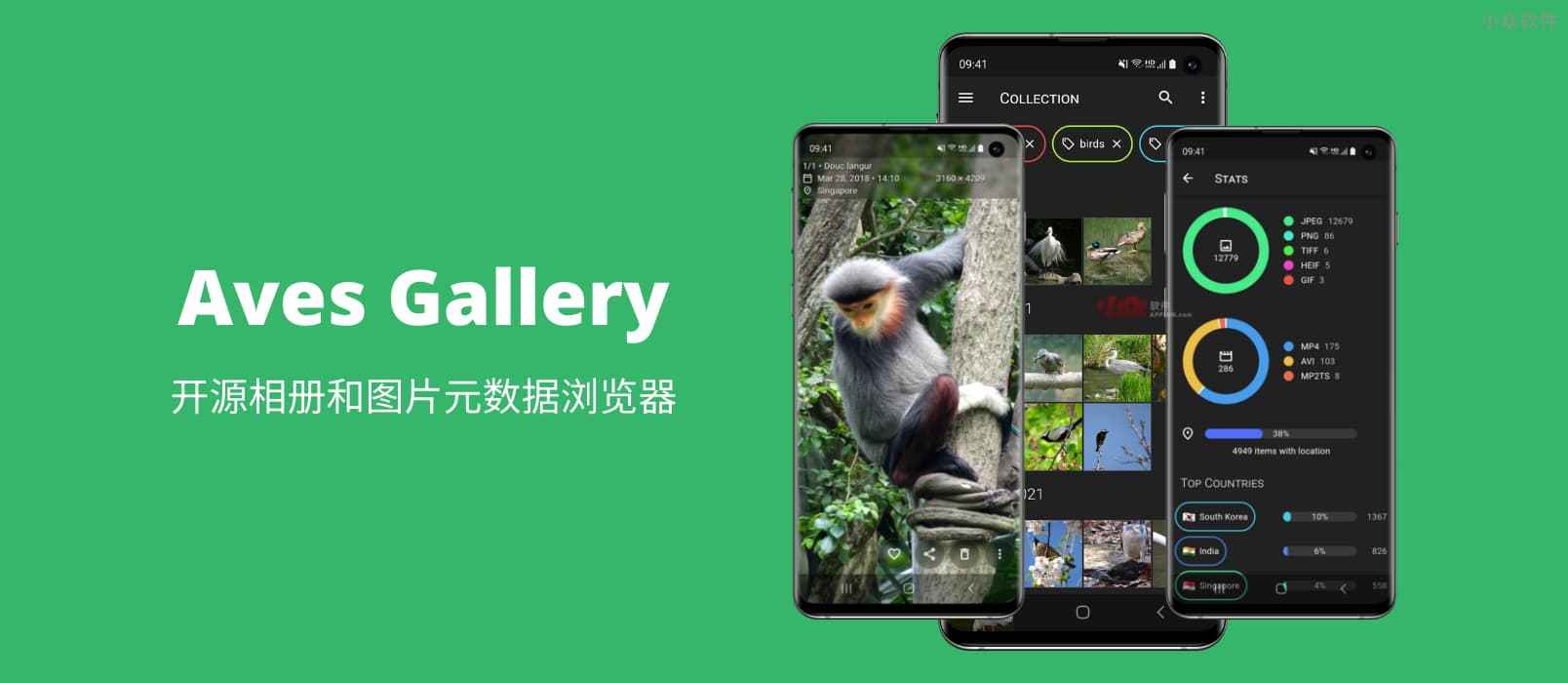 Aves Gallery - 开源相册和图片 EXIF 原数据浏览器[Android]