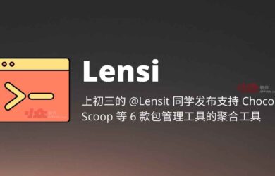 Lensi - 上初三的 @Lensit 同学发布支持 360、QQ、hippo、Scoop、Winget、Choco 包管理工具的聚合搜索命令行工具[Windows] 19