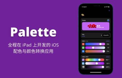 Palette - 全程在 iPad 上开发并上架 App Store 的 iOS 颜色转换应用 6