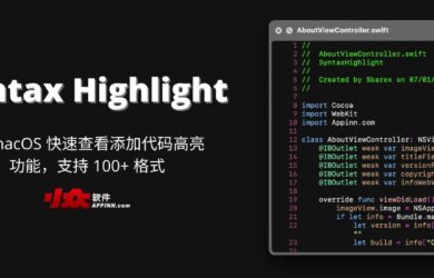 Syntax Highlight - 为 macOS 快速查看添加代码高亮功能，支持 100+ 格式 2