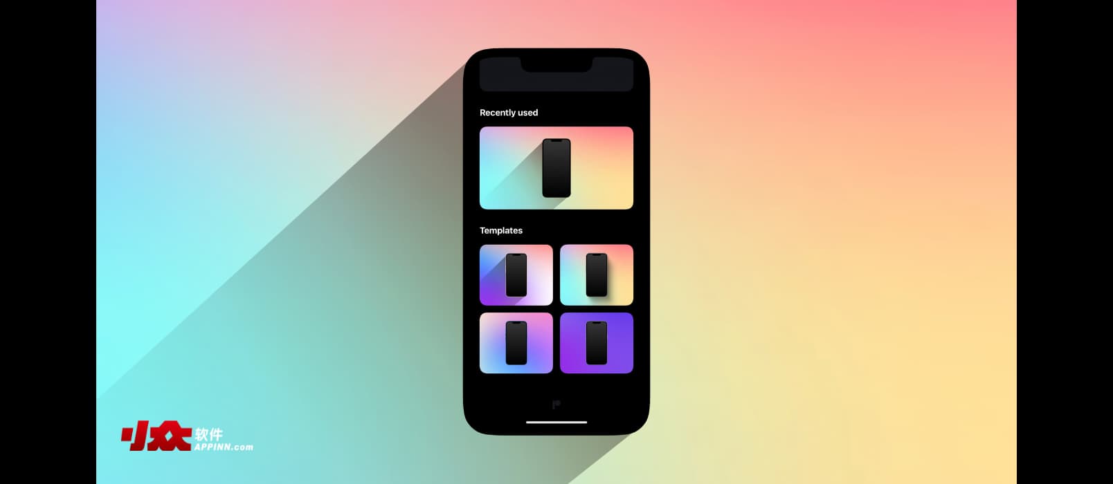 PopFrame - 为 iPhone 截图添加背景与外壳，支持视频