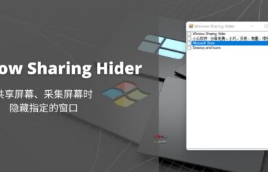 Window Sharing Hider - 共享屏幕、采集屏幕时隐藏指定的窗口[Windows] 8