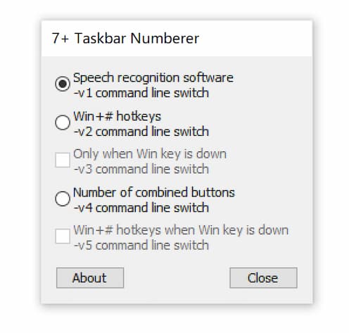 7+ Taskbar Numberer - 为 Windows 任务栏添加数字快捷键，适合语音识别与快捷键用户 6