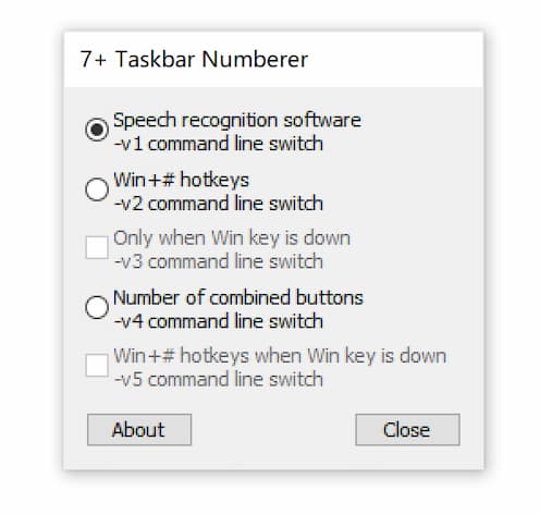 7+ Taskbar Numberer - 为 Windows 任务栏添加数字快捷键，适合语音识别与快捷键用户 1