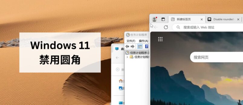 在 Windows 11 中禁用圆角 6
