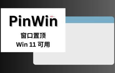 PinWin - Win 11 可用，置顶任何窗口 1