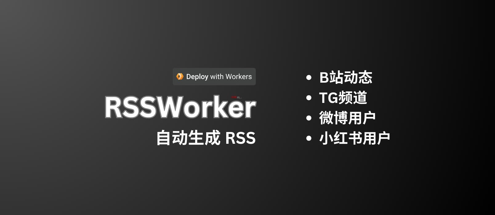RSSWorker - 为B站动态、TG频道、微博用户、小红书用户生成 RSS[CF Worker] 11