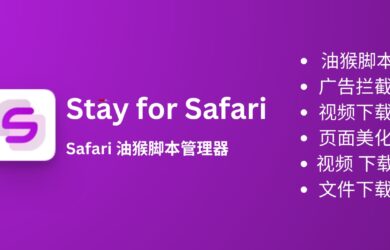 Stay for Safari - 油猴脚本、广告拦截、视频下载、页面美化等 7 个功能的 Safari 扩展[iOS/macOS] 2