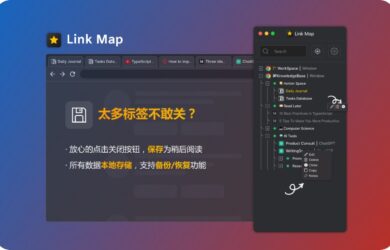 Link Map - 在侧边栏管理 Chrome 标签页：与 Arc 浏览器的标签页管理十分相似 24