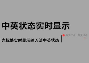 中英状态实时显示 - 光标处实时显示输入法中英状态[Windows]  5
