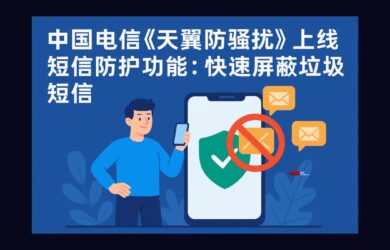 中国电信《天翼防骚扰》上线短信防护功能：快速屏蔽 11 个行业垃圾短信、短信黑名单/白名单功能 1