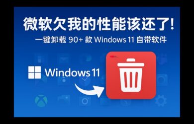 Win11Debloat - 微软欠我的性能该还了：一键卸载 90+ 款 Windows 11 预装软件 3