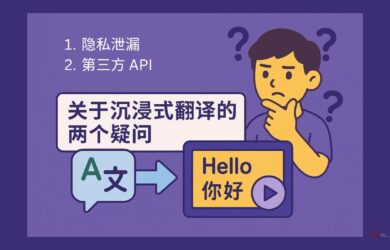关于沉浸式翻译的两个疑问：泄漏隐私 && 限制第三方 API 1