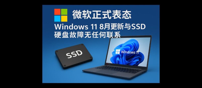 微软正式表态 Windows 11 8月更新与 SSD 硬盘故障无任何联系｜KB5063878 4