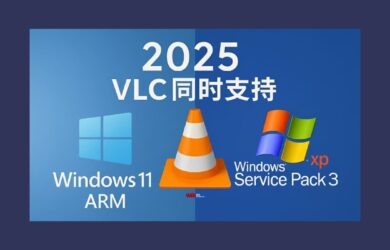 2025年，开源播放器 VLC 开始同时支持 Windows 11 ARM 与 Windows XP Service Pack 3 18
