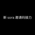 新 sora 邀请码接力 7