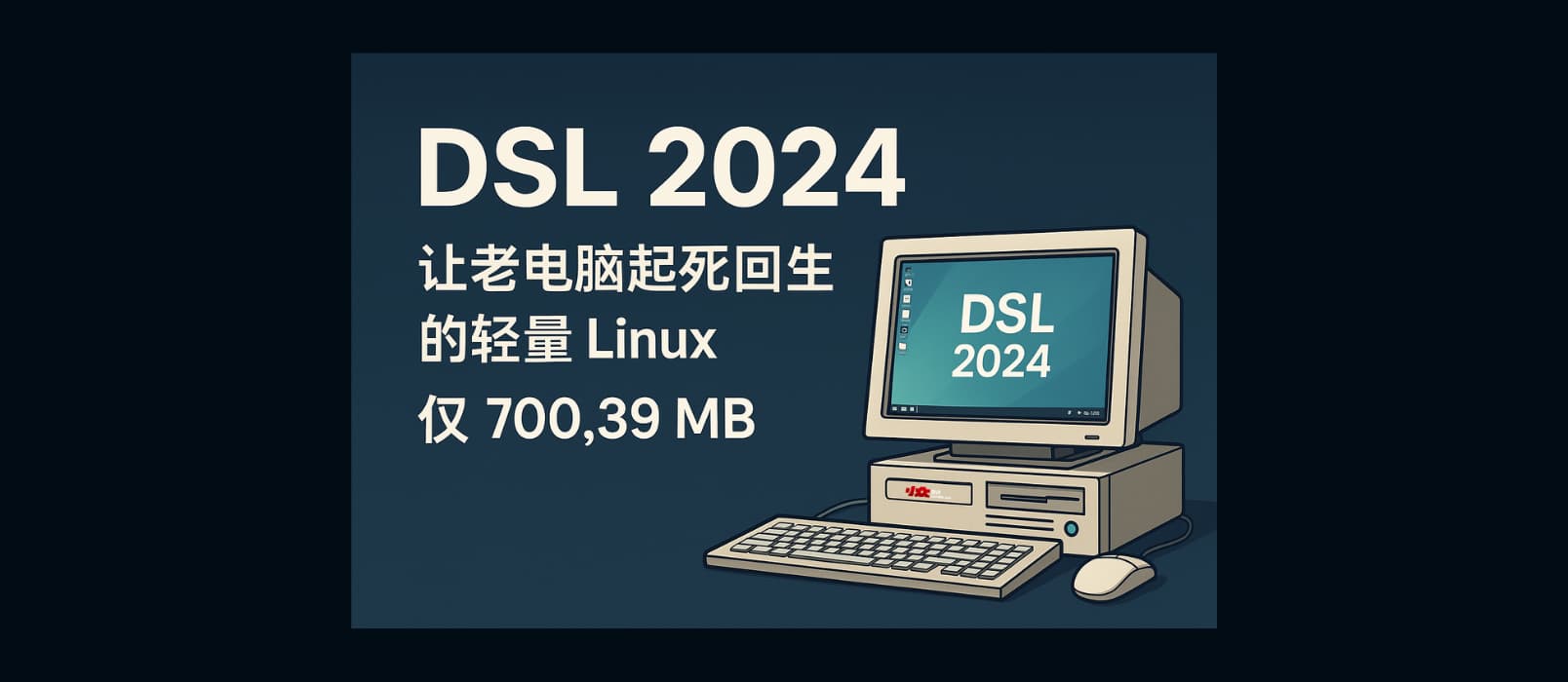 DSL 2024 - 让老电脑起死回生的轻量 Linux,仅 700.39 MB 1 DSL 2024 - 让老电脑起死回生的轻量 Linux,仅 700.39 MB 1
