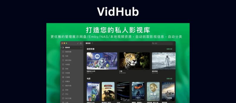 VidHub：一个播放器，打通你所有的网盘、NAS 和本地视频 6