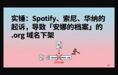 实锤：Spotify、索尼、华纳的起诉，导致「安娜的档案」的 .org 域名下架 16