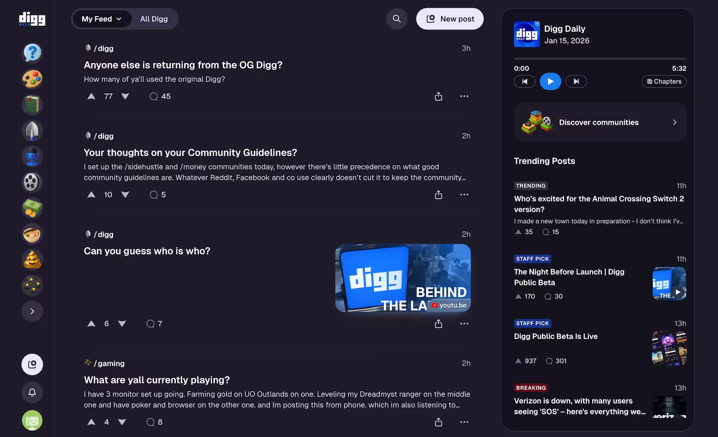 Digg 复活：时隔多年，Web 2.0 时代的流量王者，正式公测 2