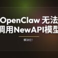 人工解决 OpenClaw 无法调用 NewAPI 模型的问题 3