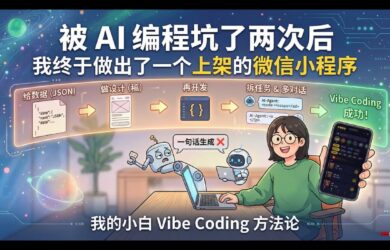 被 AI 编程坑过两次后，我终于做出了一个上架的微信小程序 8