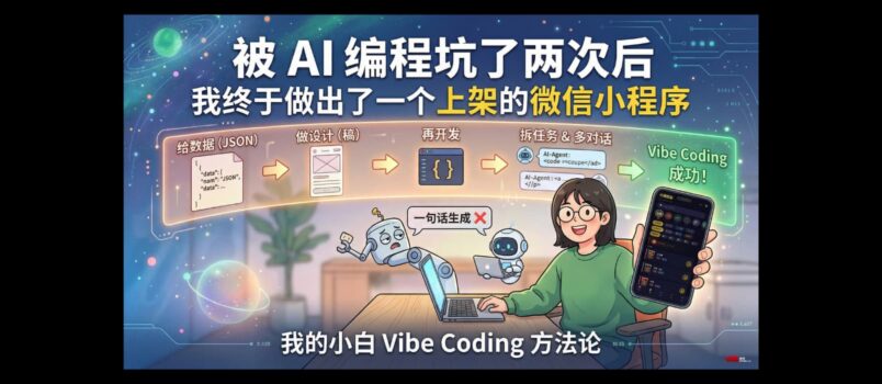 被 AI 编程坑过两次后，我终于做出了一个上架的微信小程序 2