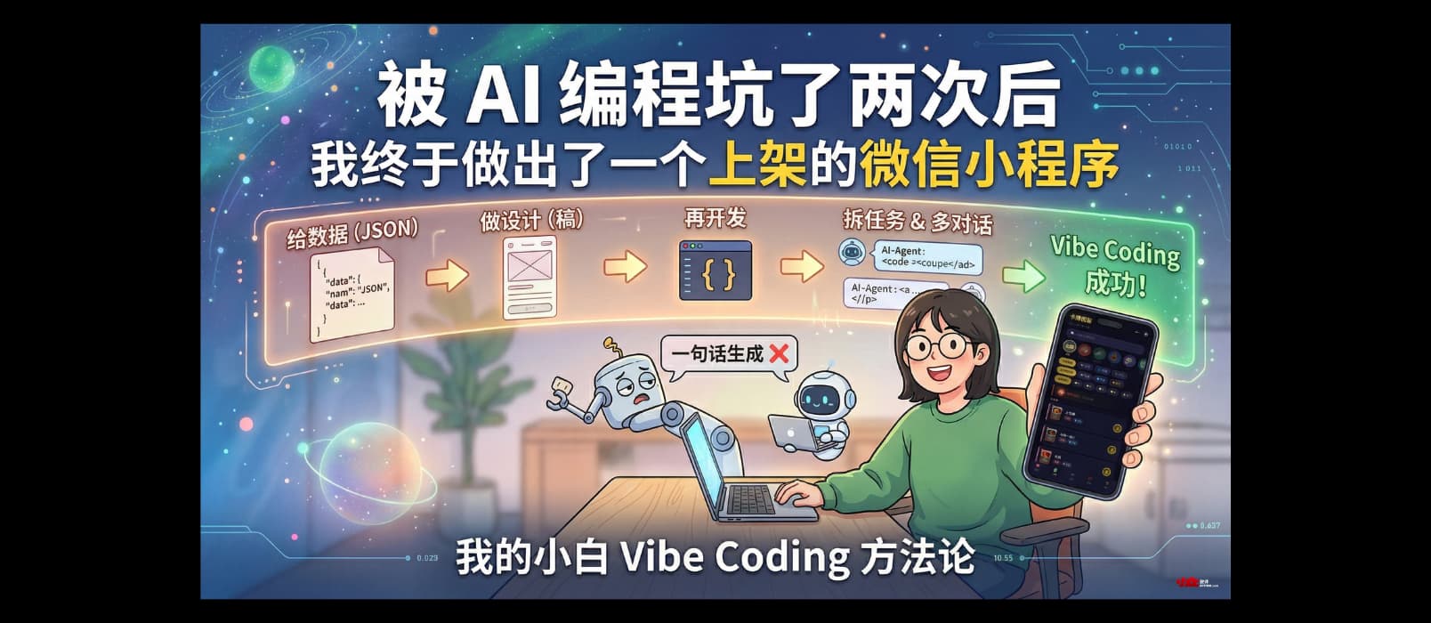 被 AI 编程坑过两次后,我终于做出了一个上架的微信小程序 1 被 AI 编程坑过两次后,我终于做出了一个上架的微信小程序 1