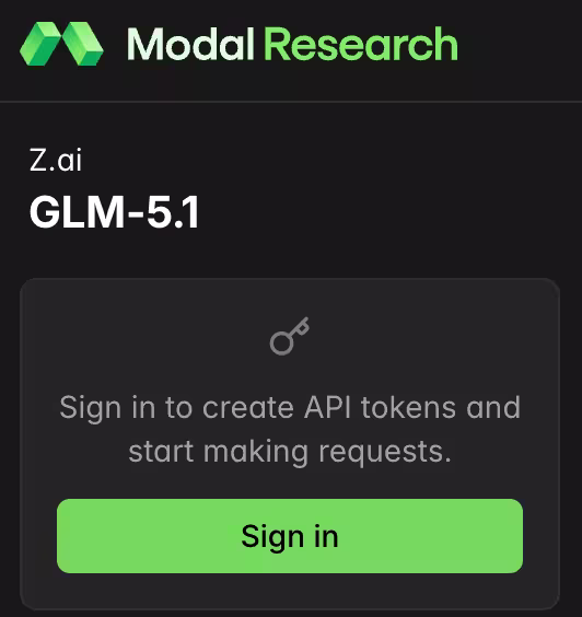 Modal 提供免费的 GLM-5.1 模型到月底,但限速 1 2 Modal 提供免费的 GLM-5.1 模型到月底,但限速 1 2