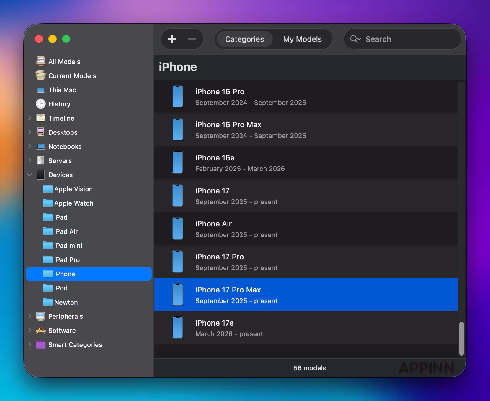 Mactracker：收录苹果 50 年几乎所有设备（从 Apple I 到 iPhone 17e） 2