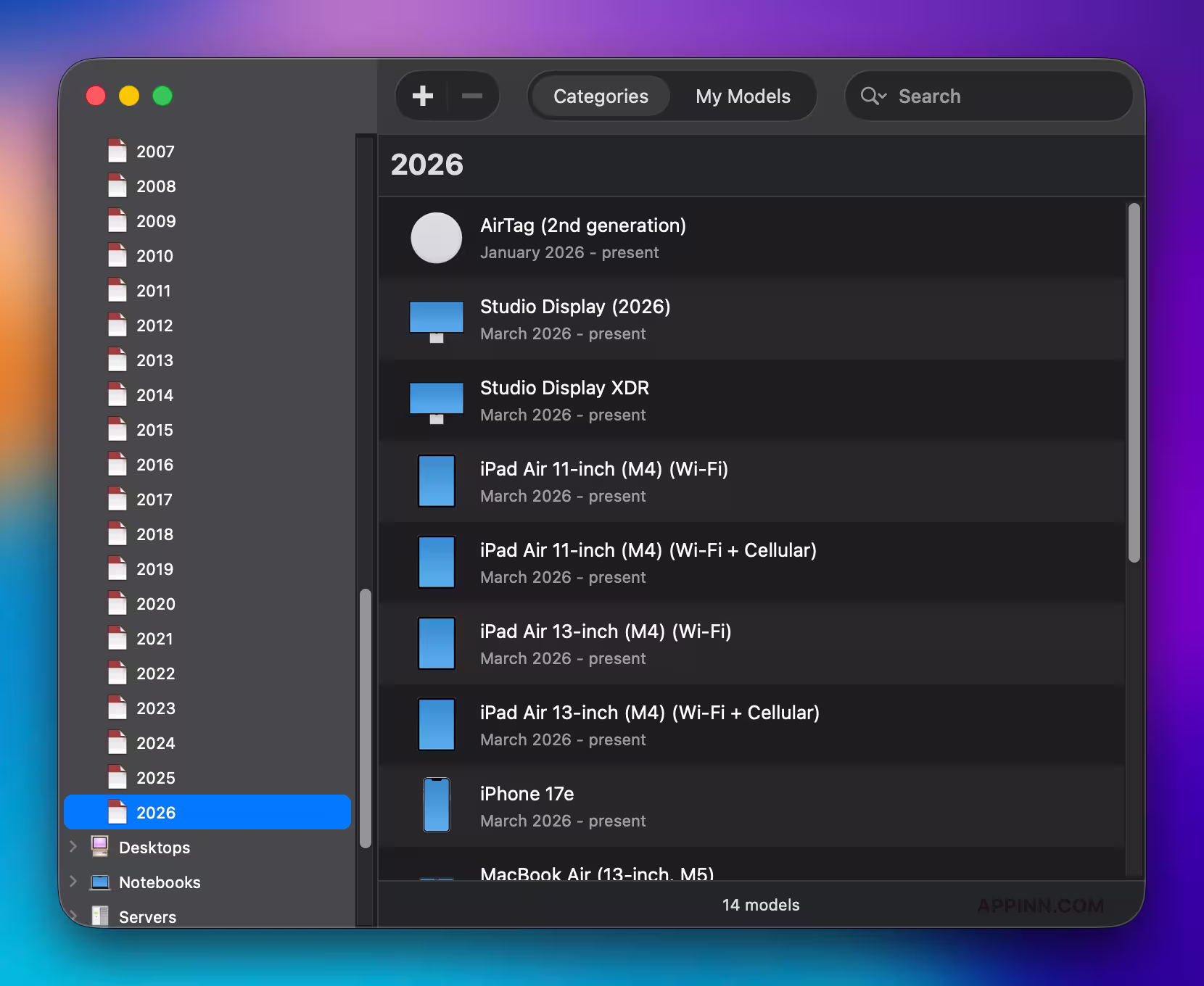 Mactracker：收录苹果 50 年几乎所有设备（从 Apple I 到 iPhone 17e） 4
