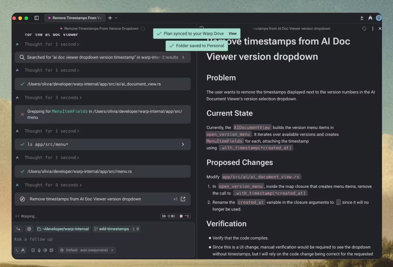 著名终端 Warp 开源，由 OpenAI 赞助 2