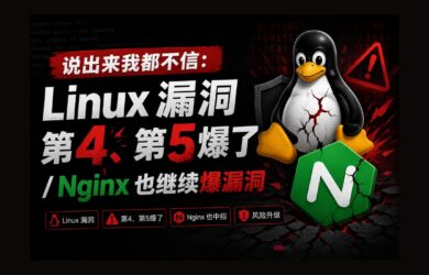 说出来我都不信：Linux 漏洞第4、第5爆了 / Nginx 也继续爆漏洞 7