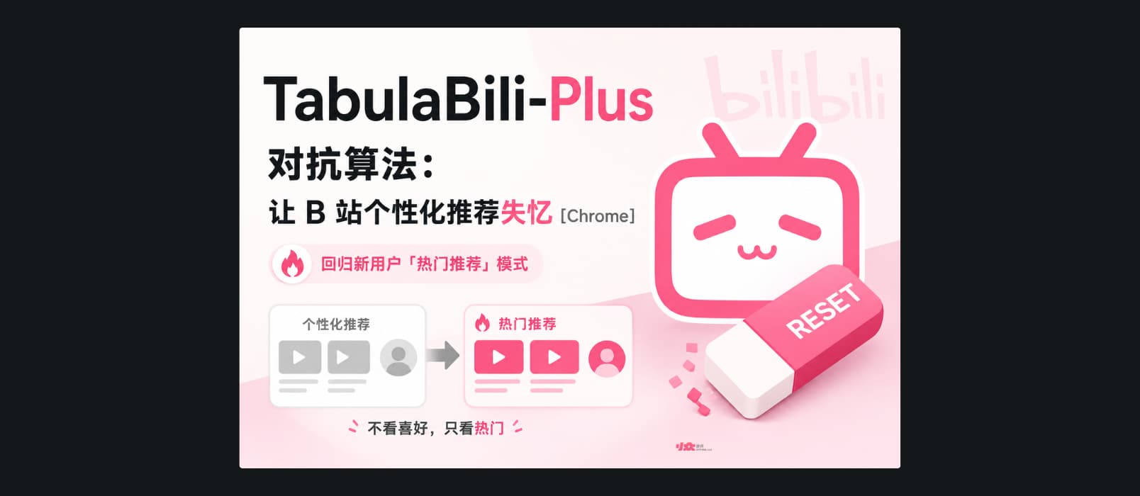 TabulaBili-Plus – 让 B 站暂时忘记你是谁[Chrome] 1