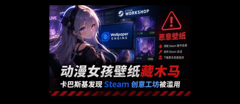 动漫女孩壁纸藏木马：卡巴斯基发现 Steam 上的 Wallpaper Engine 创意工坊遭黑客利用 2