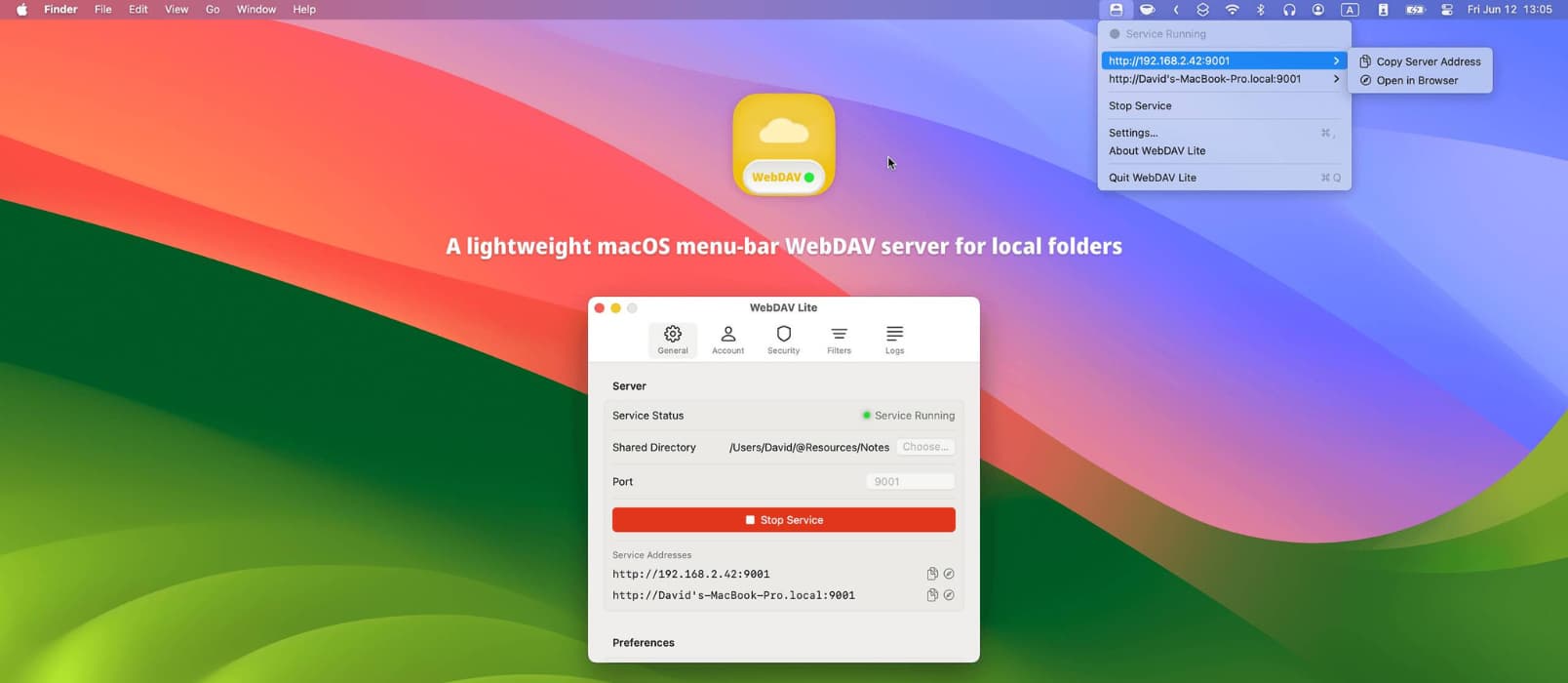 WebDAV Lite – macOS 上的 WebDAV 服务器 1 WebDAV Lite – macOS 上的 WebDAV 服务器 1
